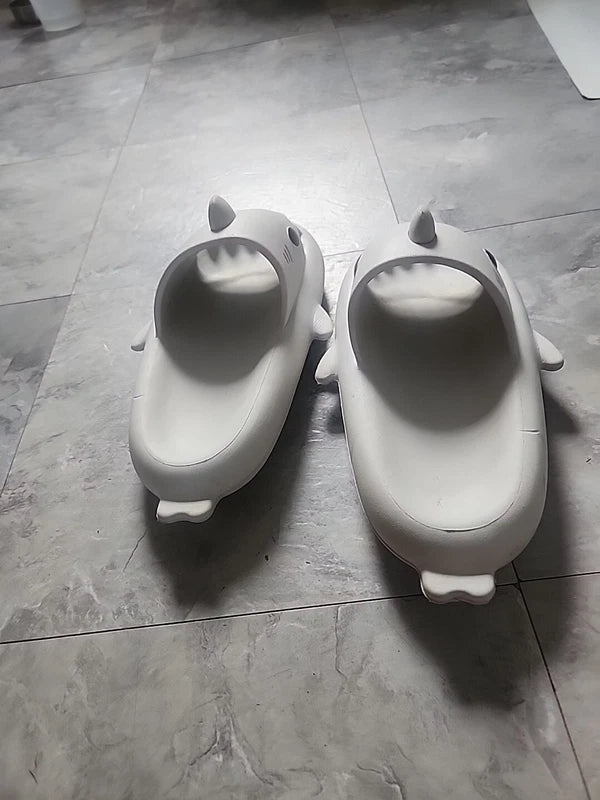 Adult Shark Slides Summer Beach Sandals Slippers Size 38- 39Vacation Travel