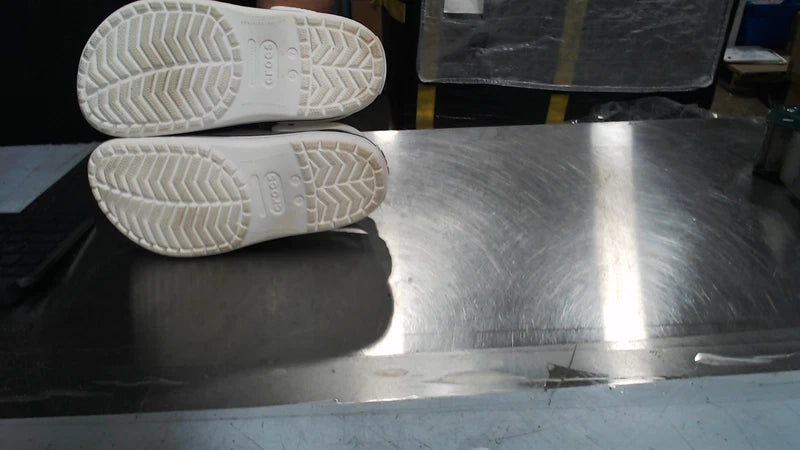 LikeNew_Crocs Unisex Men's and Women's Crocband Clog, Wh_White_7 Women/5 Men