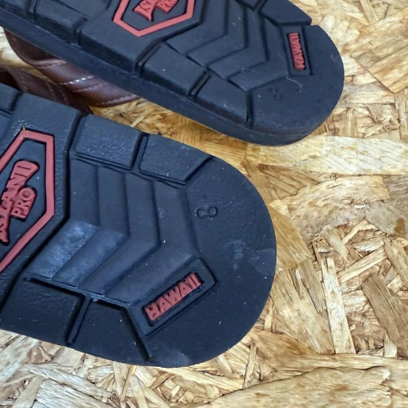 Island Slipper Chrome Excel Leather Sandals 8 US/UK Near Mint Boxed