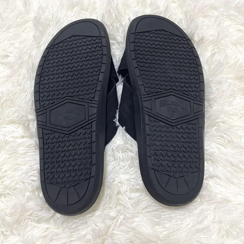 Island Slipper Men's Sandals 27cm Leather Slip-ons Pre-owned No Box