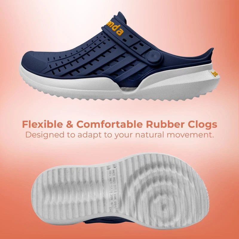 Flow Men's Quick-Dry Garden Clogs - Waterproof Outdoor Beach Sport Slippers