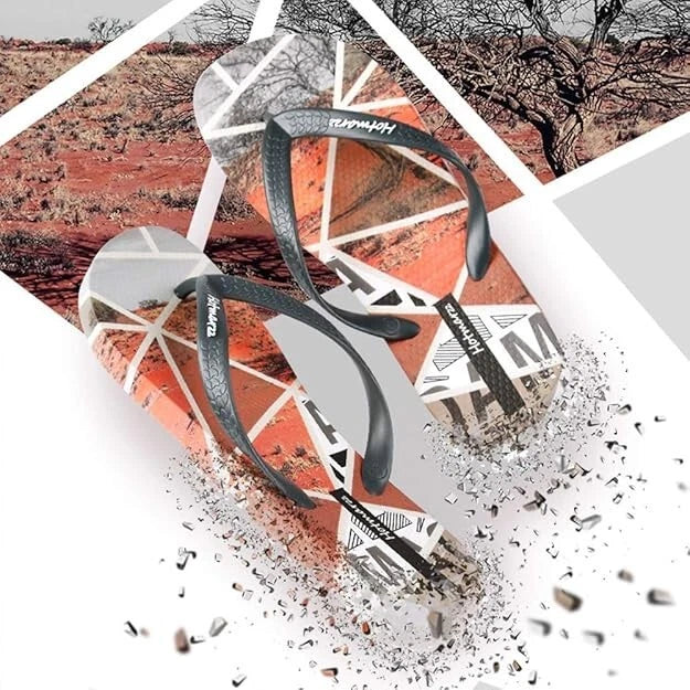 Hotmarzz Men's Flip Flops Patterns and Prints Summer Sandals Beach Slippers SZ 9