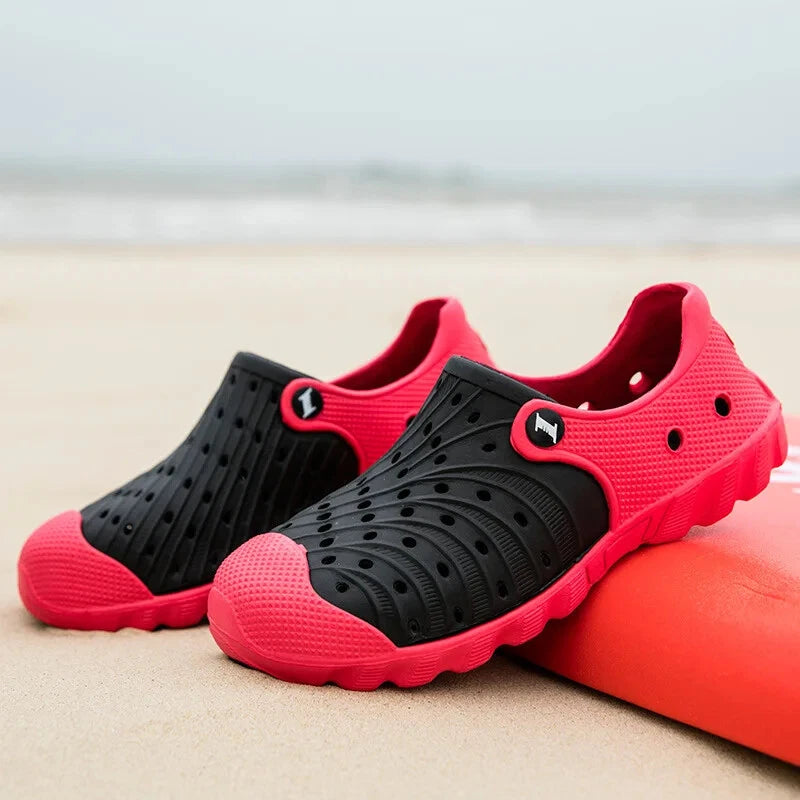 Light Men's Slippers 2025 Summer Beach Shoes for Men Outdoor Wading Platform