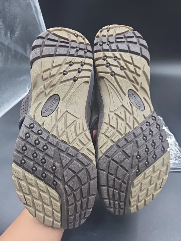 KUBUA Men's Beach Flip-Flops Water Sandals Outdoor Athletic Thong Sandal Slipper