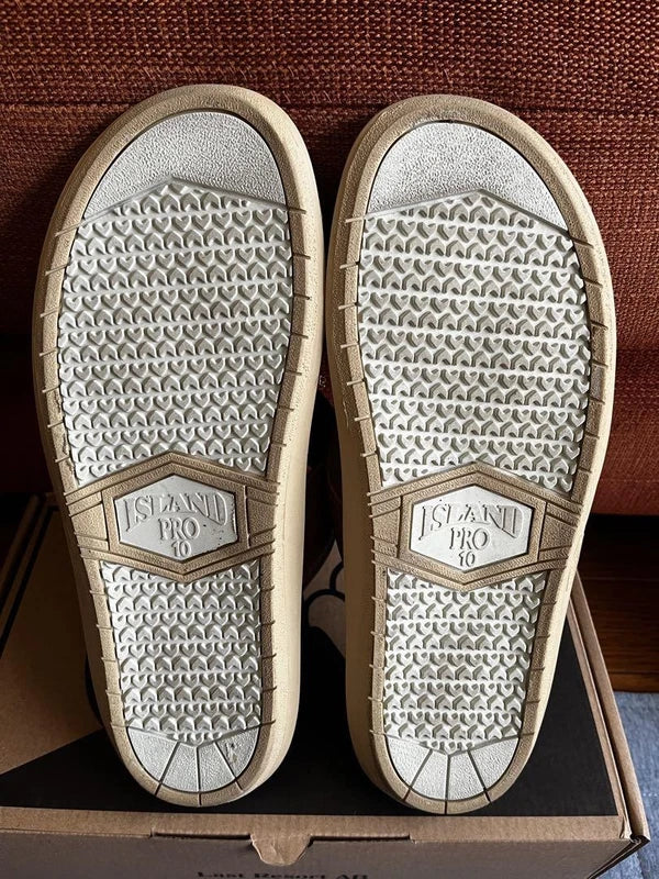 Island Slipper Cross Strap Sandals Brown US10/28cm Pre-owned No Box