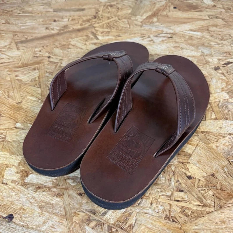 Island Slipper Chrome Excel Leather Sandals 8 US/UK Near Mint Boxed