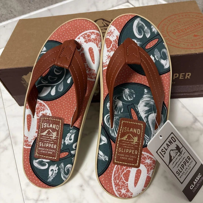 Island Slipper Men’s Hawaii Sandals Size 7 US 8 UK Mint Unused Boxed