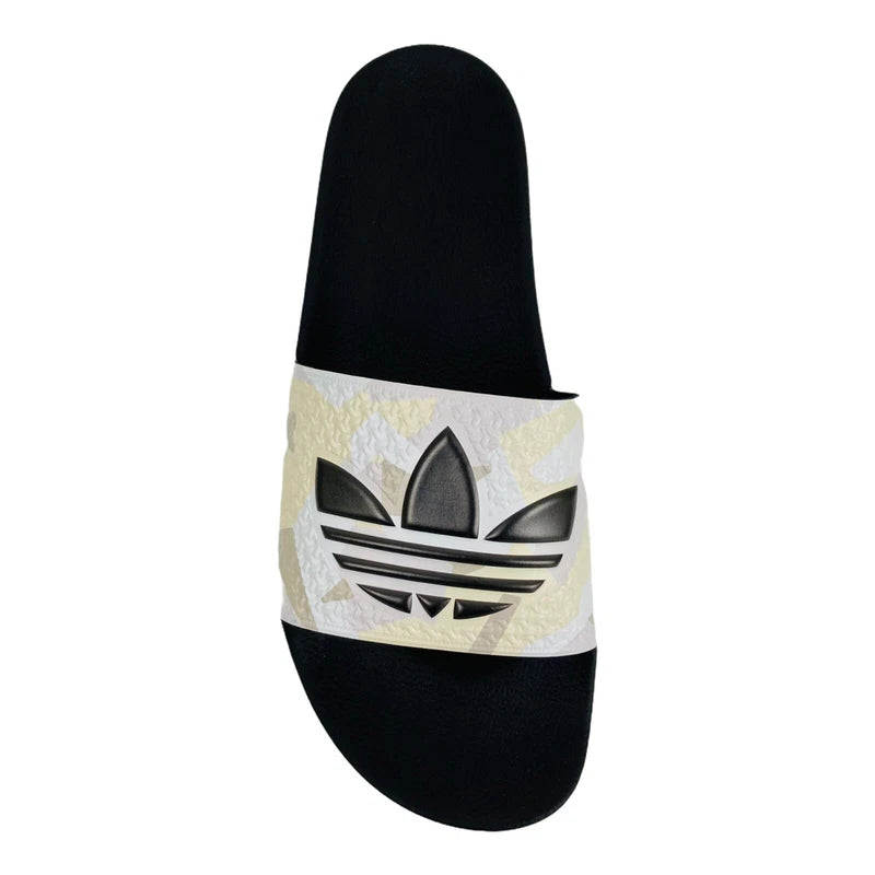 Adidas Mens Adilette Camo Sand Black Slide Sandals FW4391 Size 12 Logo Slippers