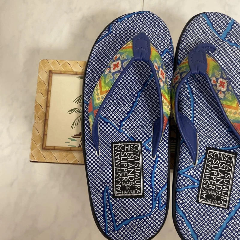 Island Slipper Chiso Collaboration Men's Sandals Blue 27cm Mint Unused Box