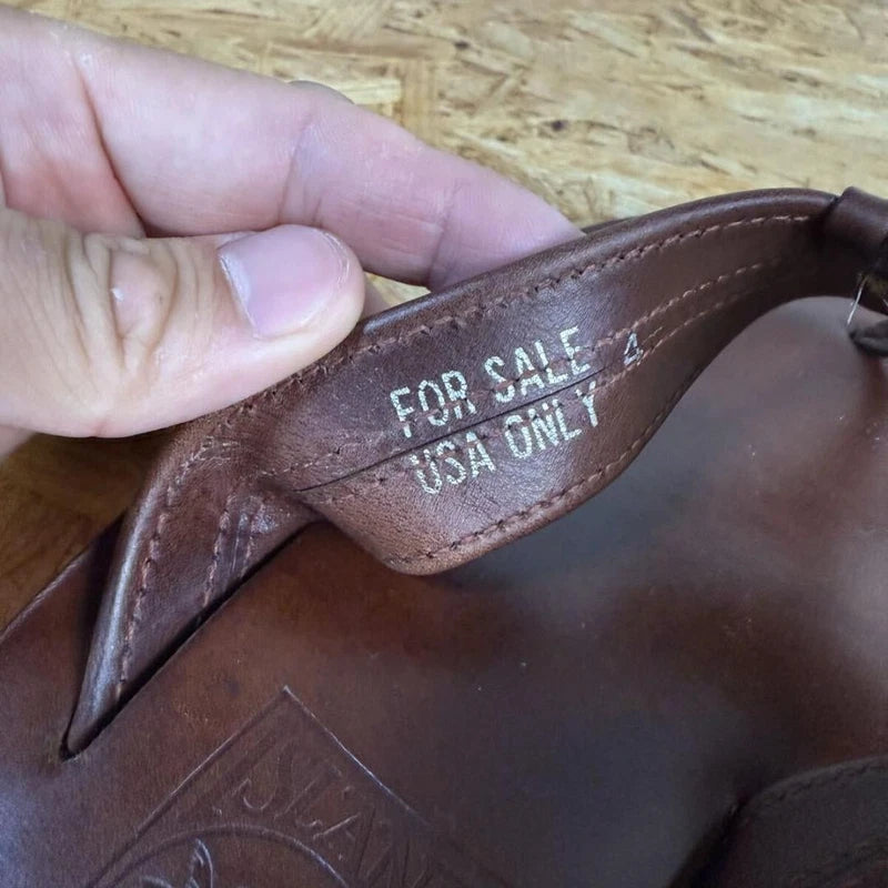 Island Slipper Chrome Excel Leather Sandals 8 US/UK Near Mint Boxed