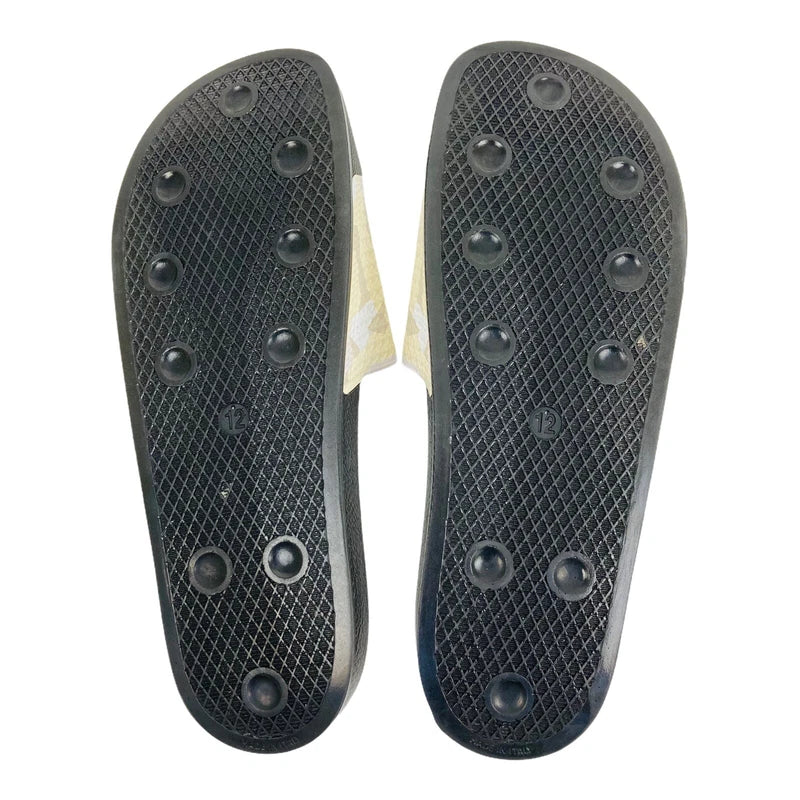 Adidas Mens Adilette Camo Sand Black Slide Sandals FW4391 Size 12 Logo Slippers