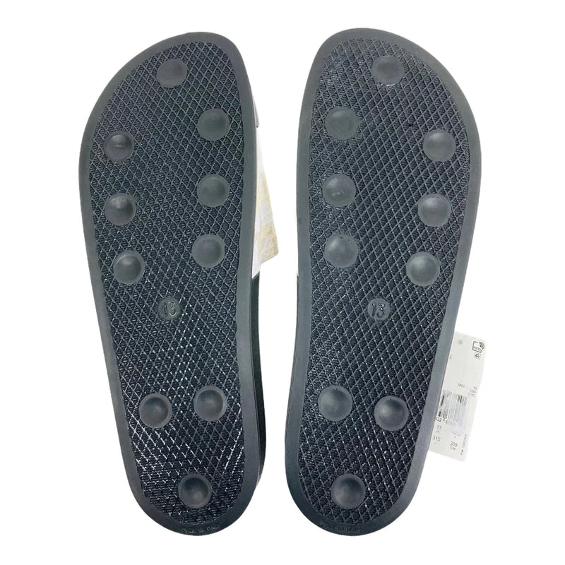Adidas Mens Adilette Camo Sand Black Slide Sandals FW4391 Size 13 Logo Slippers