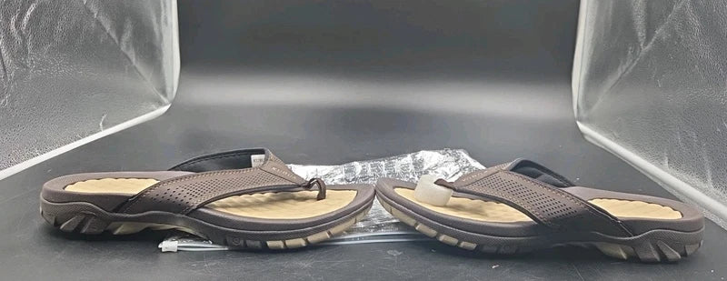 KUBUA Men's Beach Flip-Flops Water Sandals Outdoor Athletic Thong Sandal Slipper