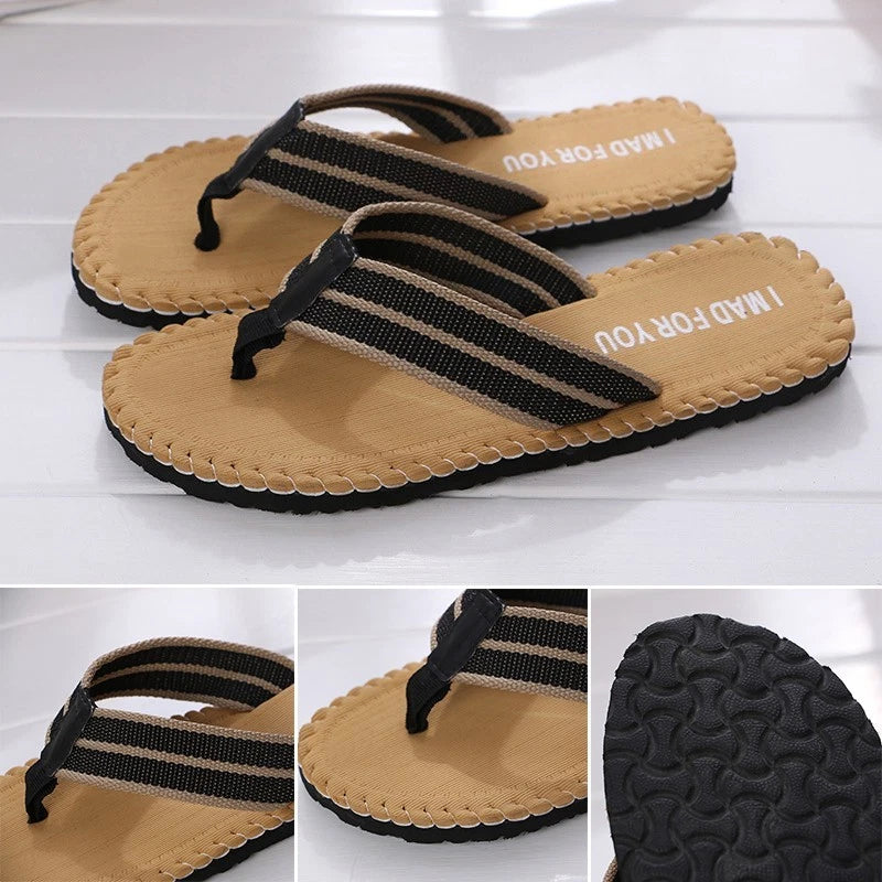 Latest Fashion Men's Summer Beach Sandals Flat Thongs Flip Flops Slippers