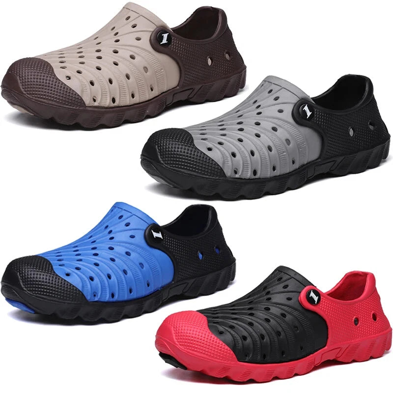 Light Men's Slippers 2025 Summer Beach Shoes for Men Outdoor Wading Platform