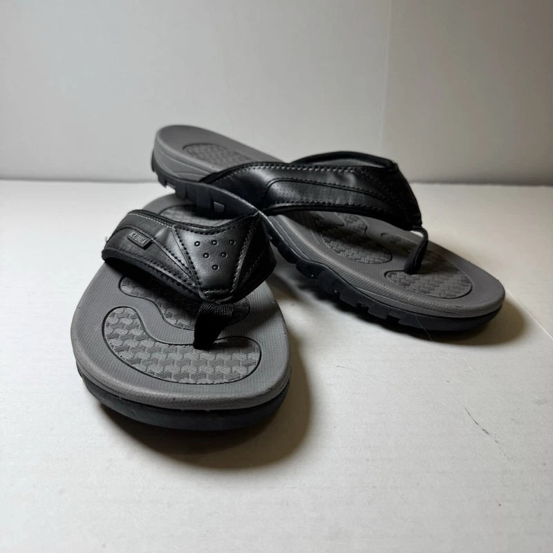 KUBUA Men's Beach Flip-Flops Water Sandals Outdoor Athletic Thong Sandals
