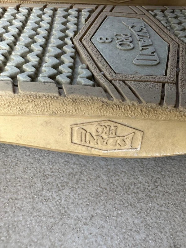 Island Slipper Navy Suede Sandals 26cm Beach Slides Rubber Sole