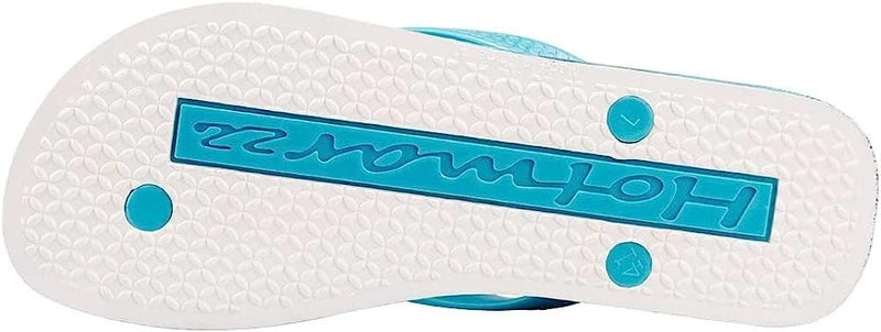 Hotmarzz Men's Flip Flops Patterns and Prints Summer Sandals Beach Slippers Blue