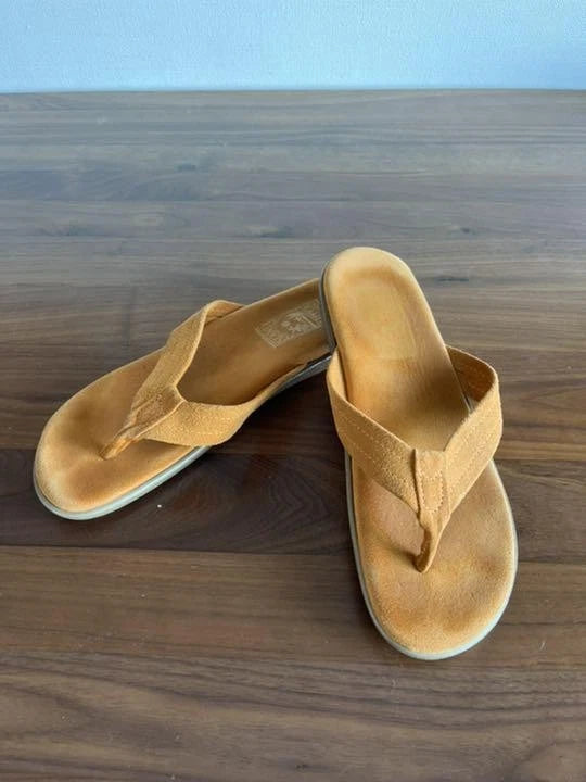 Island Slipper United Arrows Orange Suede Sandals 11 US/UK Mint with Box