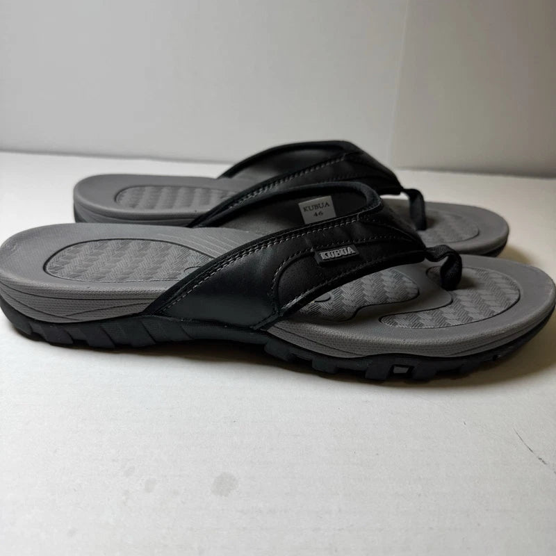 KUBUA Men's Beach Flip-Flops Water Sandals Outdoor Athletic Thong Sandals