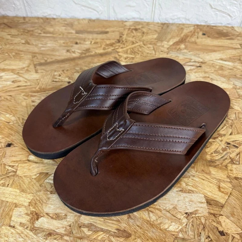 Island Slipper Chrome Excel Leather Sandals 8 US/UK Near Mint Boxed