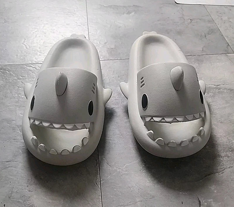 Adult Shark Slides Summer Beach Sandals Slippers Size 38- 39Vacation Travel