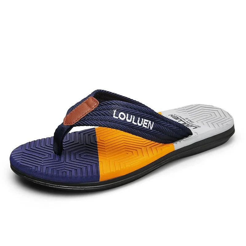 Fashion Men Light Flip Flops Slides Summer Anti-skid Man Slippers Outdoor Beach